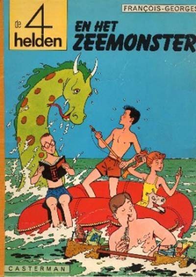 Cover for De 4 Helden (Casterman, 1968 series) #1 - Het zeemonster