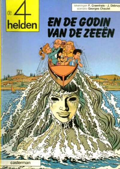 Cover for De 4 Helden (Casterman, 1968 series) #25 - De godin van de zeeën
