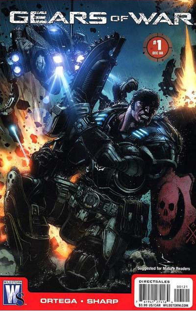Cover for Gears of War (DC, 2008 series) #1 [Brandon Badeaux Cover]