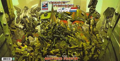 Cover for Transformers / G.I. Joe: Divided Front (Dreamwave Productions, 2004 series) #1 [Pat Lee Gatefold Cover]
