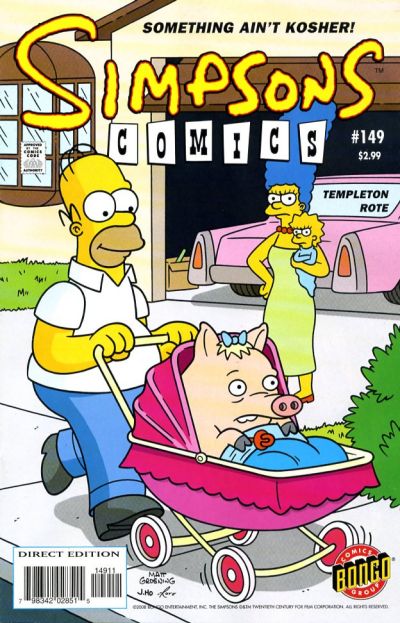 Cover for Simpsons Comics (Bongo, 1993 series) #149