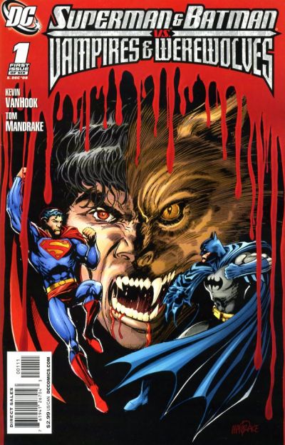 Cover for Superman and Batman vs. Vampires and Werewolves (DC, 2008 series) #1