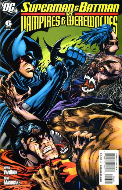 Cover for Superman and Batman vs. Vampires and Werewolves (DC, 2008 series) #6