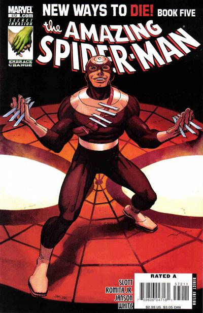 Cover for The Amazing Spider-Man (Marvel, 1999 series) #572 [Direct Edition]