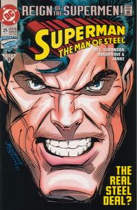 Cover for Superman: The Man of Steel (DC, 1991 series) #25 [Direct]