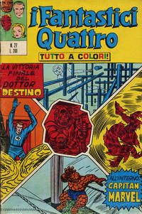 Cover Thumbnail for I Fantastici Quattro (Editoriale Corno, 1971 series) #27
