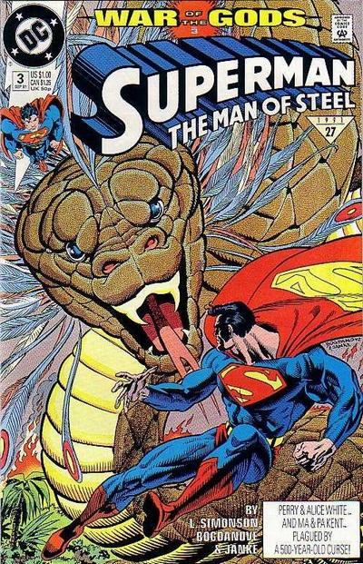 Cover for Superman: The Man of Steel (DC, 1991 series) #3 [Direct]