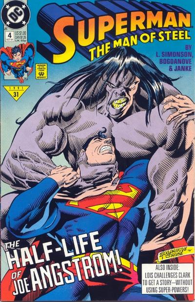 Cover for Superman: The Man of Steel (DC, 1991 series) #4 [Direct]