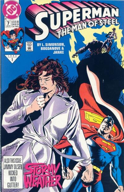 Cover for Superman: The Man of Steel (DC, 1991 series) #7 [Direct]