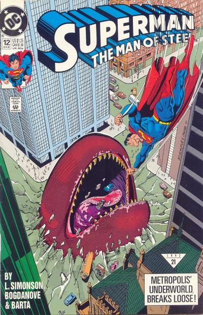 Cover for Superman: The Man of Steel (DC, 1991 series) #12 [Direct]