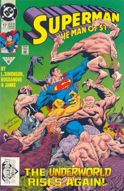Cover for Superman: The Man of Steel (DC, 1991 series) #17 [Direct]