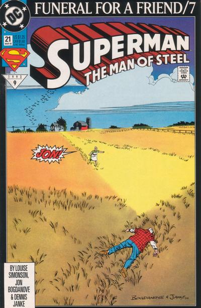 Cover for Superman: The Man of Steel (DC, 1991 series) #21 [Direct]