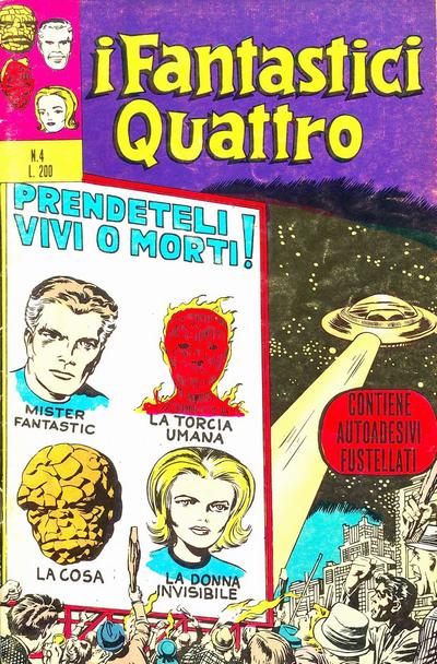 Cover for I Fantastici Quattro (Editoriale Corno, 1971 series) #4