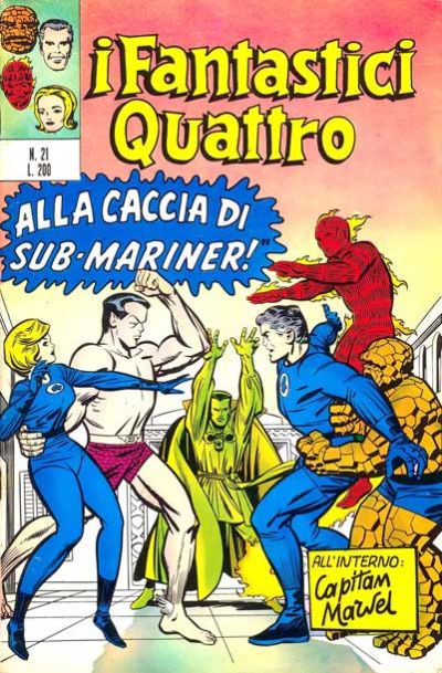 Cover for I Fantastici Quattro (Editoriale Corno, 1971 series) #21