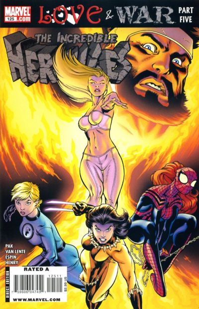 Cover for Incredible Hercules (Marvel, 2008 series) #125