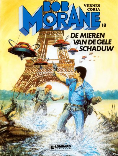 Cover for Bob Morane (Le Lombard, 1975 series) #18 - De mieren van de Gele Schaduw