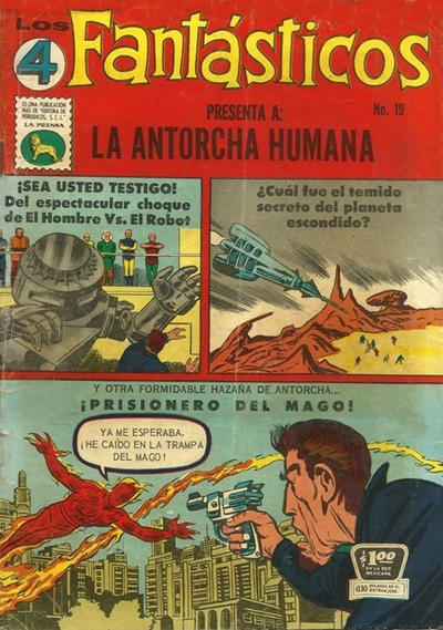 Cover for Los 4 Fantásticos (Editora de Periódicos, S. C. L. "La Prensa", 1962 series) #19