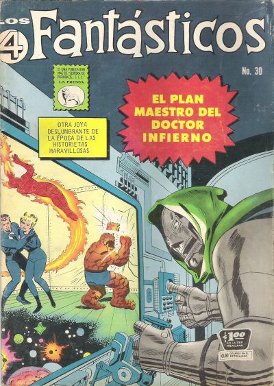 Cover for Los 4 Fantásticos (Editora de Periódicos, S. C. L. "La Prensa", 1962 series) #30