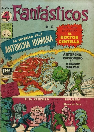 Cover for Los 4 Fantásticos (Editora de Periódicos, S. C. L. "La Prensa", 1962 series) #42