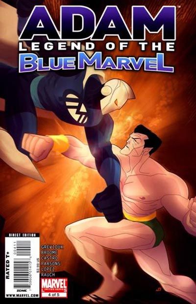 Cover for Adam: Legend of the Blue Marvel (Marvel, 2009 series) #4