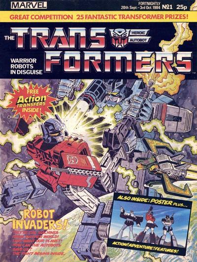 Cover for The Transformers (Marvel UK, 1984 series) #1