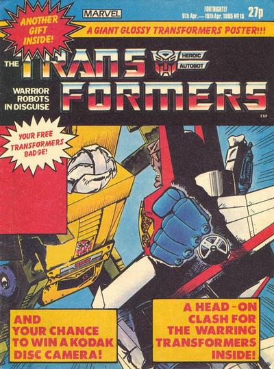 Cover for The Transformers (Marvel UK, 1984 series) #15