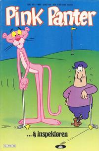 Cover Thumbnail for Pink Panter (Semic, 1977 series) #10/1987