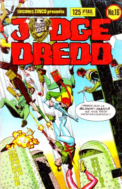 Cover for Judge Dredd (Zinco, 1984 series) #16