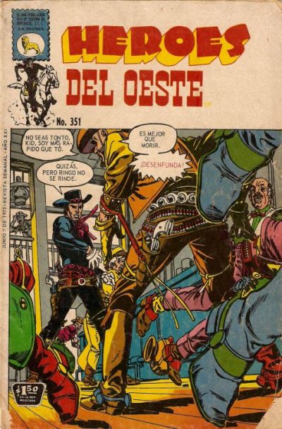 Cover for Héroes del Oeste (Editora de Periódicos, S. C. L. "La Prensa", 1952 series) #351