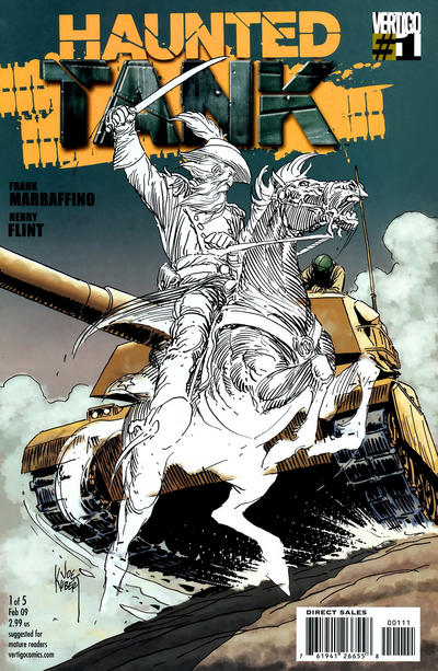 Cover for The Haunted Tank (DC, 2009 series) #1 [Joe Kubert Cover]