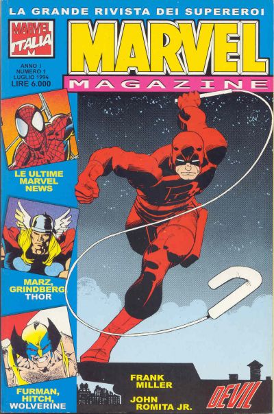 Cover for Marvel Magazine (Marvel Italia, 1994 series) #1