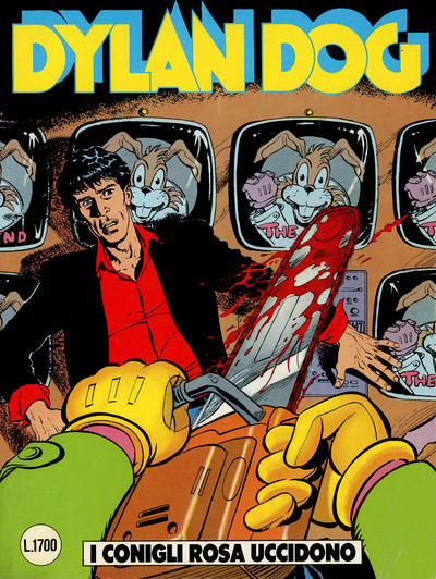 Cover for Dylan Dog (Sergio Bonelli Editore, 1986 series) #24 - I conigli rosa uccidono