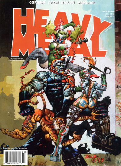 Cover for Heavy Metal Magazine (Heavy Metal, 1977 series) #v23#1