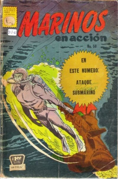 Cover for Marinos en Acción (Editora de Periódicos, S. C. L. "La Prensa", 1955 series) #58