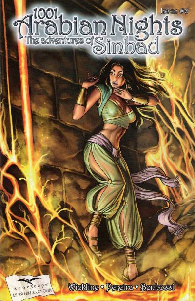 Cover for 1001 Arabian Nights: The Adventures of Sinbad (Zenescope Entertainment, 2008 series) #6 [Cover B - Aly Fell]
