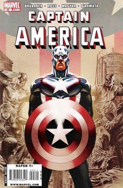 Cover for Captain America (Marvel, 2005 series) #45 [Direct Edition]