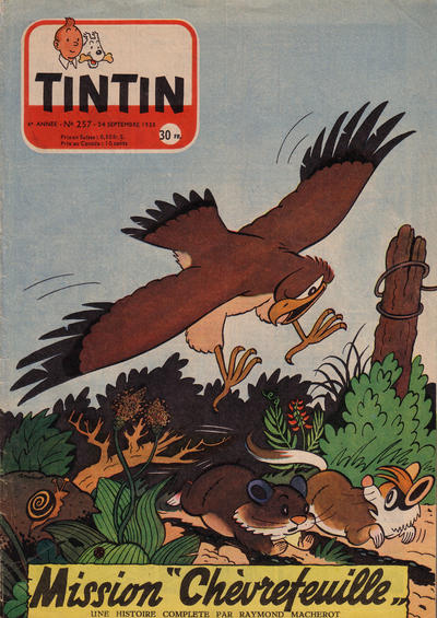 Cover for Journal de Tintin (Dargaud, 1948 series) #257
