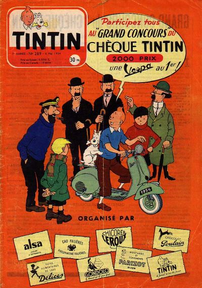 Cover for Journal de Tintin (Dargaud, 1948 series) #289