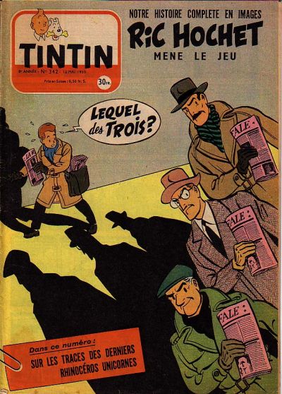 Cover for Journal de Tintin (Dargaud, 1948 series) #342
