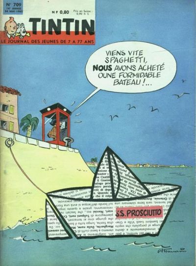 Cover for Journal de Tintin (Dargaud, 1948 series) #709