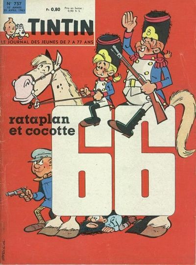 Cover for Journal de Tintin (Dargaud, 1948 series) #757