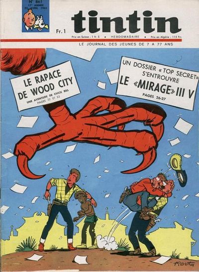 Cover for Journal de Tintin (Dargaud, 1948 series) #861