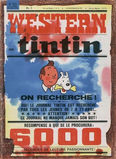 Cover for Journal de Tintin (Dargaud, 1948 series) #918