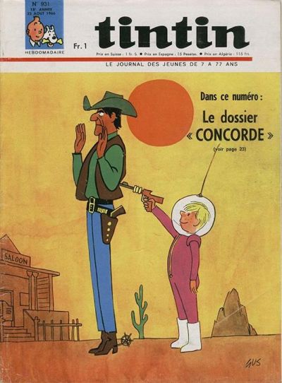 Cover for Journal de Tintin (Dargaud, 1948 series) #931