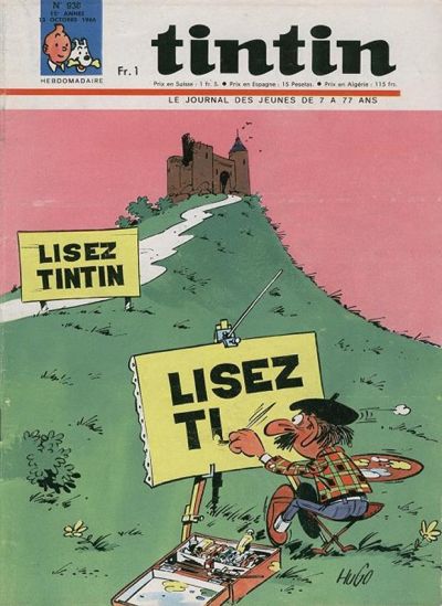 Cover for Journal de Tintin (Dargaud, 1948 series) #938