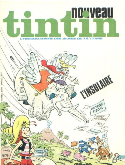 Cover for Nouveau Tintin (Dargaud, 1975 series) #76