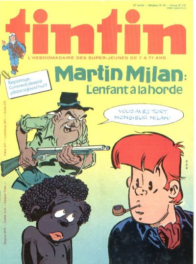 Cover for Nouveau Tintin (Dargaud, 1975 series) #216