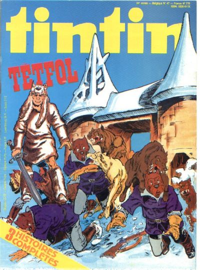 Cover for Nouveau Tintin (Dargaud, 1975 series) #219