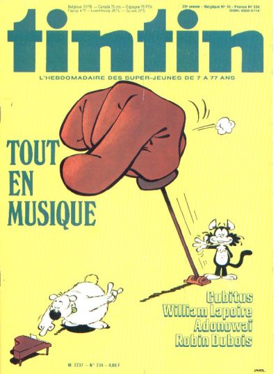 Cover for Nouveau Tintin (Dargaud, 1975 series) #234