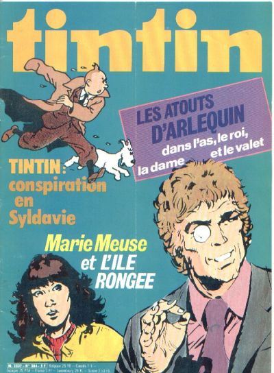 Cover for Nouveau Tintin (Dargaud, 1975 series) #284